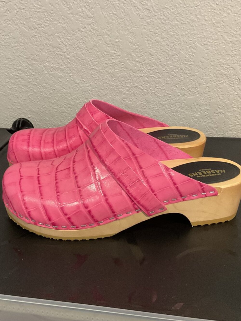 NEW Swedish Hasbeens "Husband" clog 40